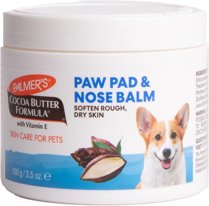 for Pets Cocoa Butter Paw Pad and Nose Balm for Dogs, Fragrance Free Dog Skin Soother with Vitamin E for Dry Paws and Noses, Plant Based Formula, 3.5 Oz