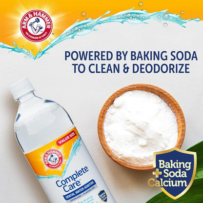 Complete Care Dog Dental Water Additive, Odorless Flavorless Daily Oral Care Solution with Baking Soda and Calcium for Plaque, Tartar, and Fresh Breath, 16 Fl Oz