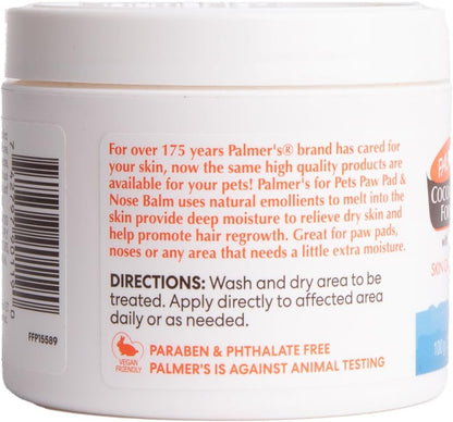 for Pets Cocoa Butter Paw Pad and Nose Balm for Dogs, Fragrance Free Dog Skin Soother with Vitamin E for Dry Paws and Noses, Plant Based Formula, 3.5 Oz